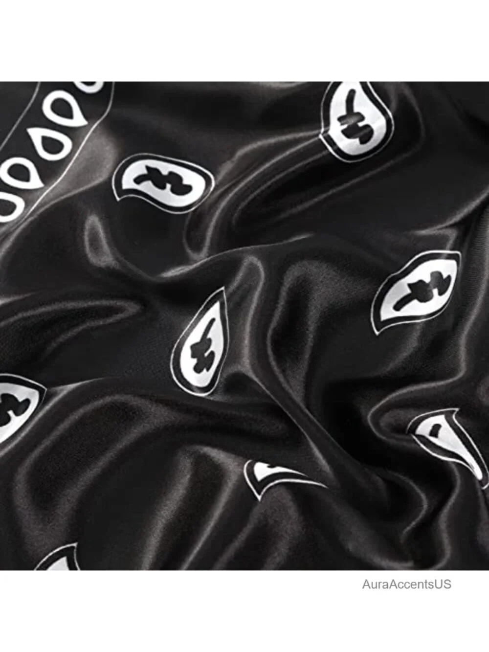 Large Satin Scarf - Hair Wrap Bandana, Multi-Way Silk Feeling Scarf